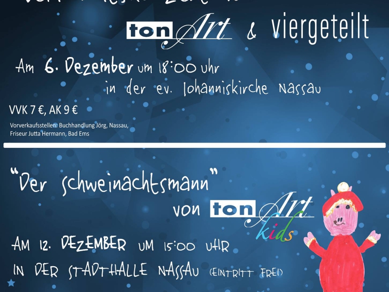 tonArt bringt Nassau in Weihnachtsstimmung